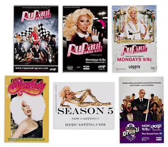 RuPaul (1960- ) Collection of memorabilia from RuPauls Drag Race.